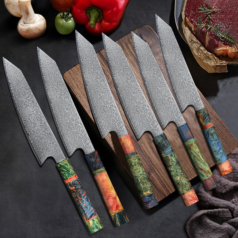 News Stylish 8 Inch 67 Layers High Carbon Damascus Chef Knife Kitchen Knives Japanese Steel Knife with Gift Box-EDK01WD0051