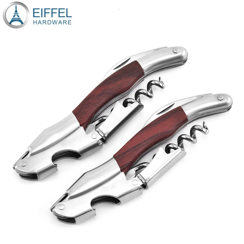 High Quality Wood Handle Professional Wine Opener Multifunction Portable Screw Corkscrew Wine Bottle